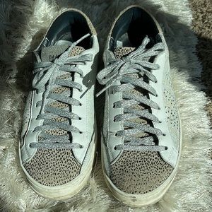 Great condition P448 leather and suede “John” sneakers